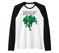 Teenage Mutant Ninja Turtles Retro Green Team Camiseta Manga Raglan