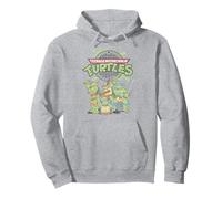 Teenage Mutant Ninja Turtles Sewer Logo and Turtles Retro Sudadera con Capucha