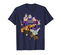 Teenage Mutant Ninja Turtles Shredder, Rock Steady and Bebop Camiseta, Hombre, Azul Marino, XXL