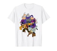 Teenage Mutant Ninja Turtles Shredder, Rock Steady and Bebop Camiseta, Hombre, Blanco, XXL