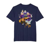 Teenage Mutant Ninja Turtles Shredder, Rock Steady and Bebop Camiseta, Hombre Tallas Grandes, Azul Marino, 3X Alto