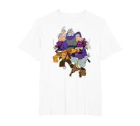 Teenage Mutant Ninja Turtles Shredder, Rock Steady and Bebop Camiseta, Hombre Tallas Grandes, Blanco, 4X Alto