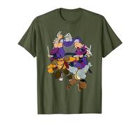 Teenage Mutant Ninja Turtles Shredder, Rock Steady and Bebop Camiseta, Hombre, Verde Oliva, XXL