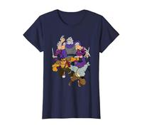 Teenage Mutant Ninja Turtles Shredder, Rock Steady and Bebop Camiseta, Mujer, Azul Marino, 3XL