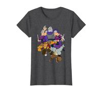 Teenage Mutant Ninja Turtles Shredder, Rock Steady and Bebop Camiseta, Mujer, Jaspeado Oscuro, 3XL