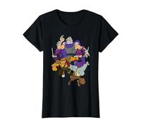 Teenage Mutant Ninja Turtles Shredder, Rock Steady and Bebop Camiseta, Mujer, Negro, XXL