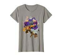 Teenage Mutant Ninja Turtles Shredder, Rock Steady and Bebop Camiseta, Mujer, Pizarra, 3XL