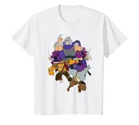 Teenage Mutant Ninja Turtles Shredder, Rock Steady and Bebop Camiseta, Niños, Blanco, 4 años