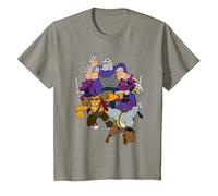 Teenage Mutant Ninja Turtles Shredder, Rock Steady and Bebop Camiseta, Niños, Pizarra, 2 años