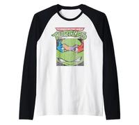 Teenage Mutant Ninja Turtles Split Faces Camiseta Manga Raglan