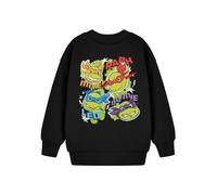 TEENAGE MUTANT NINJA Turtles Sudadera con Capucha Negra para Niños | Sudadera Gráfica de Tortugas Ninja TMNT | Ropa Infantil de Tortugas Ninja | Suéter de Leonardo, Donatello, Michelangelo y Raphael