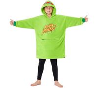TEENAGE MUTANT NINJA Turtles Sudadera Niño Adolescente Oversized, 7-13 Años, 2 en 1 Manta con Capucha y Cojín Transformable
