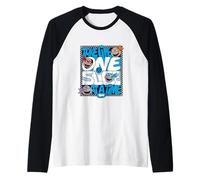 Teenage Mutant Ninja Turtles Take Life One Slice at a Time Camiseta Manga Raglan