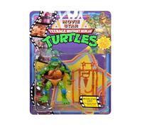 Teenage Mutant Ninja Turtles TMNT Classic 1991 Movie Star Turtle Leo en Paquete Especial de Estilo de película con Accesorios de Armas distintivos. Regalo Ideal para los fanáticos de Las Tortugas