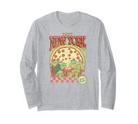 Teenage Mutant Ninja Turtles TMNT New York Pizza Retro Manga Larga