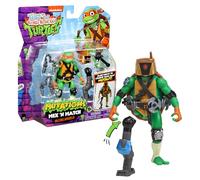 Teenage Mutant Ninja Turtles - Tortugas Ninja, Figura articulada de 12 cm con Accesorios, Mix & Match, Michelangelo, para niños a Partir de 4 años, T02015