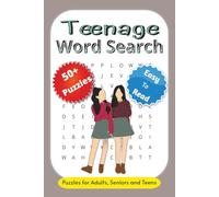 Teenage Word Search Puzzle Book: 50+ Fun and Brain-Boosting Puzzles for Teen Boys and Girls