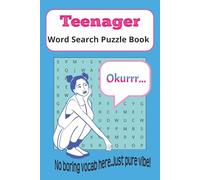 Teenager Word Search Puzzle Book: No boring vocab here. Just pure vibe!: Word searches with easy to read print about teenage life, slang, social ... | Free Time Activity | Gift for Vacation
