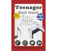 Teenager Word Search Puzzle Book: Word Search with Easy to Read Print about Games, Music, Sports and More I 6x9 inches, 110 pages I 50+ Puzzles ... Gift for Vacations, Holidays and Free Times