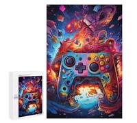 Teenagers 1000 PCS Puzzle Colorful Gaming Controller Artwork -7 Puzzle para Adultos Juegos Divertidos Regalos de Decoración Perfecto para Amigos y Familias 1000 PCS