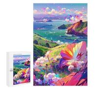 Teenagers 1000 PCS Puzzle Fantasy Floral Coastline Puzzle para Adultos Juegos Divertidos Regalos de Decoración Perfecto para Amigos y Familias 1000 PCS