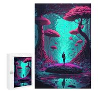Teenagers 1000 PCS Puzzle Magical Forest Journey Puzzle para Adultos Juegos Divertidos Regalos de Decoración Perfecto para Amigos y Familias 1000 PCS