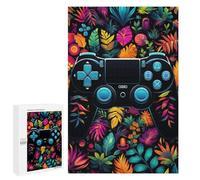 Teenagers 1000 PCS Puzzle Vibrant Gaming Controller Artwork -158 Puzzle para Adultos Juegos Divertidos Regalos de Decoración Perfecto para Amigos y Familias 1000 PCS