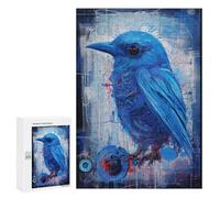 Teenagers 300 PCS Puzzle Blue Bird of Technology Puzzle para Adultos Juegos Divertidos Regalos de Decoración Perfecto para Amigos y Familias 300 PCS
