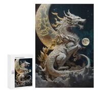 Teenagers 300 PCS Puzzle Dragon Moon Fantasy -7 Puzzle para Adultos Juegos Divertidos Regalos de Decoración Perfecto para Amigos y Familias 300 PCS