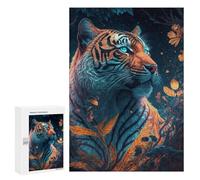 Teenagers 300 PCS Puzzle Enchanted Tiger Retrait -8 Puzzle para Adultos Juegos Divertidos Regalos de Decoración Perfecto para Amigos y Familias 300 PCS