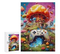 Teenagers 300 PCS Puzzle Fantasy Mushroom Kingdom Adventure Puzzle para adultos Juegos Divertidos Regalos de decoración perfectos para amigos y familiares 300 PCS