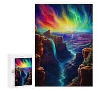Teenagers 300 PCS Puzzle Rainbow Canyon Sunset Puzzle para Adultos Juegos Divertidos Regalos de Decoración Perfecto para Amigos y Familias 300 PCS