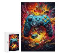 Teenagers 300 PCS Puzzle Video Game Controller Chaos Puzzle para Adultos Juegos Divertidos Regalos de Decoración Perfecto para Amigos y Familias 300 PCS