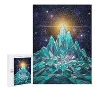 Teenagers 500 PCS Puzzle Crystal Mountain in Space Puzzles para Adultos Juego Familiar Vacaciones en Casa Pasatiempo Regalo de Cumpleaños, Regalos, 500 PCS