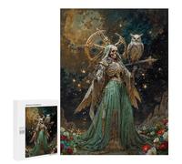 Teenagers 500 PCS Puzzle Diosa De Lo Inevitable Santisima Muerte Puzzles para Adultos Juego Familiar Vacaciones en Casa Pasatiempo Regalo de Cumpleaños, Regalos, 500 PCS