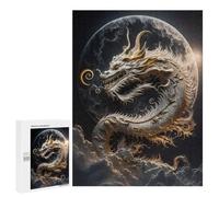 Teenagers 500 PCS Puzzle Dragon Moon Mythology -3 Puzzle para Adultos Juegos Divertidos Regalos de Decoración Perfecto para Amigos y Familias 500 PCS