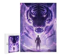 Teenagers 500 PCS Puzzle Face of the Tiger Puzzle para adultos Juegos Divertidos Regalos de decoración perfectos para amigos y familiares 500 PCS