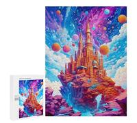 Teenagers 500 PCS Puzzle Fantasy Castle in Space -3 Puzzle para Adultos Juegos Divertidos Regalos de Decoración Perfecto para Amigos y Familias 500 PCS