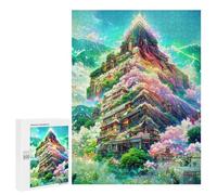 Teenagers 500 PCS Puzzle Fantasy Mountain Village Puzzle para Adultos Juegos Divertidos Regalos de Decoración Perfecto para Amigos y Familias 500 PCS