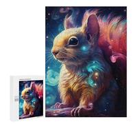 Teenagers 500 PCS Puzzle Magical Squirrel in Space Puzzle para Adultos Juegos Divertidos Regalos de Decoración Perfecto para Amigos y Familias 500 PCS