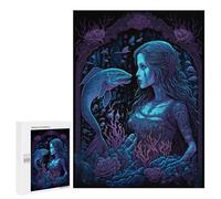 Teenagers 500 PCS Puzzle Mermaid's Enchanted Underwater Realm Puzzle para Adultos Juegos Divertidos Regalos de Decoración Perfecto para Amigos y Familias 500 PCS
