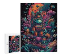 Teenagers 500 PCS Puzzle Underwater Astronauta Adventure Puzzle para Adultos Juegos Divertidos Regalos de Decoración Perfecto para Amigos y Familias 500 PCS