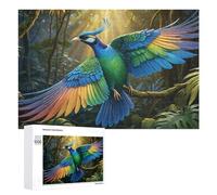 Teenagerss - Rompecabezas de 1000 piezas de pájaro arcoíris en la selva amazónica para adultos, juegos familiares, regalo de cumpleaños, diversión en actividades en casa, 1000 piezas
