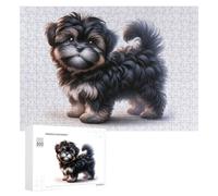 Teenagerss - Rompecabezas de 300 piezas con diseño de cachorro Shih Tzu para adultos, juegos relajantes, mejora la memoria, actividades divertidas en casa, 300 piezas