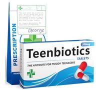 TeenBiotics - Divertidos regalos de broma de cumpleaños para adolescentes gruñones, pastillero de broma - Regalo oficial para adolescentes y niñas - 14, 15, 16, 17, 18, 19 años, Navidad y relleno de