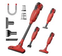 TEENO - Aspirador trineo 2 en 1 seco y húmedo - 1,83 m³/min flujo de aire, para coche y casa grande - Kit completo con 8 accesorios, batería de 20 V extraíble - Ligero y manejable
