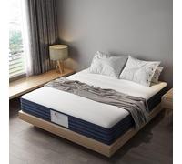 TEENO Colchón 140 x 190 Muelles Ensacados Memoria de Forma 22 cm Espuma de Poliuretano, Adecuado para Parejas, familias, inquilinos y Casas Rurales
