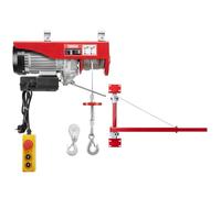 TEENO Cabrestante eléctrico y brazo de soporte de polipasto eléctrico, Chevre de elevación 220 V 1200 W, capacidad de carga 200 - 800 kg cabrestante cable de fijación orientable accesorio de elevación