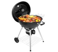 TEENO Grill Barbacoa de Carbon, portatil barbacoa de hierro fundido,superficie de la parrilla de Ø 53.5 cm,Adecuado para pescado asado, verduras, carne, etc., adecuado para varios lugares de cena