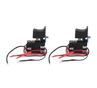 Teeno - Interruptor de Gatillo de Repuesto de 21 V para Taladro, Herramienta Eléctrica, Interruptor de Gatillo de Plástico y Aluminio, 2 uds., Interruptor de Gatillo de
